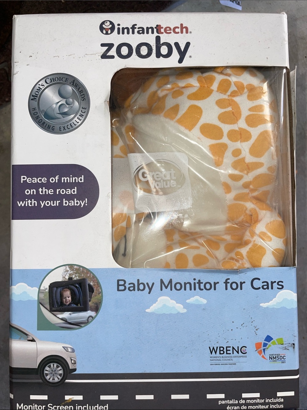 Zooby Video Baby Monitor Plush Car Jordan Giraffe in original box - Picture 5 of 6